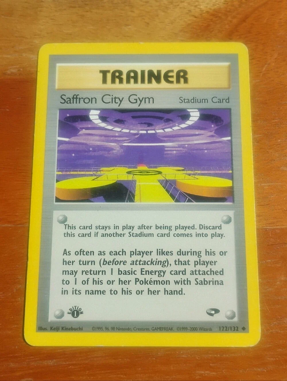 LP WOTC 1st Edition Saffron City Gym Trainer 122/132 Gym Challenge Pokemon Card